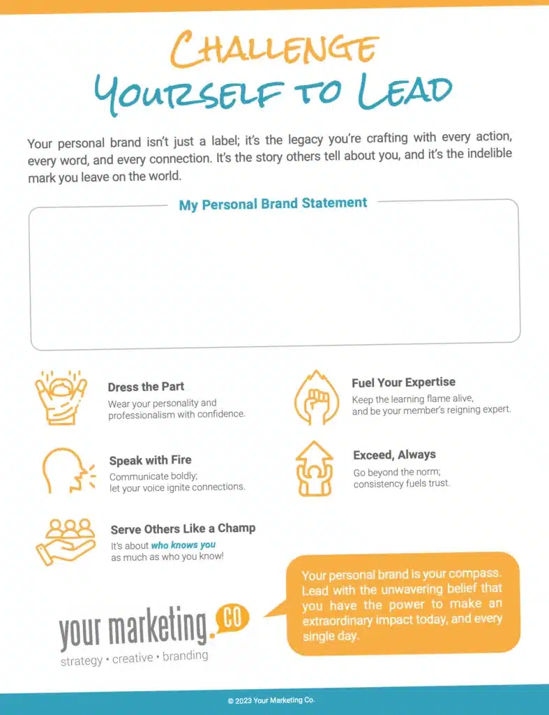Challenge Yourself to Lead Worksheet